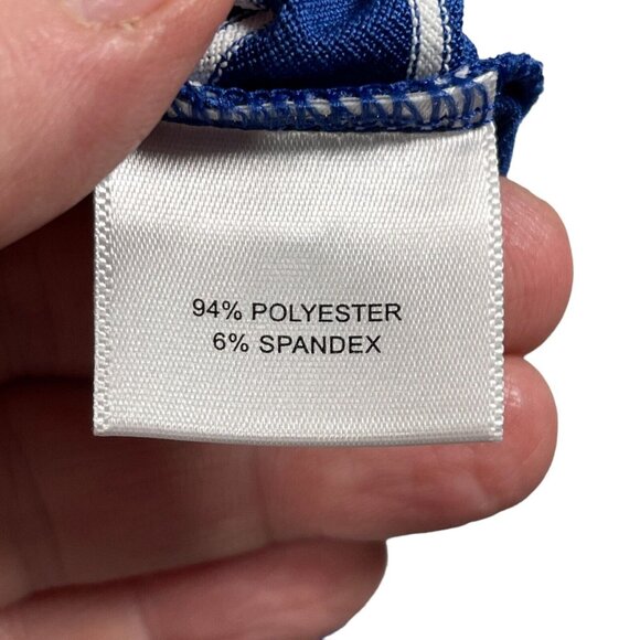 Peter Millar Polo Shirt Mens Size L Blue Striped Summer Comfort Fenway Golf Club - Picture 7 of 9